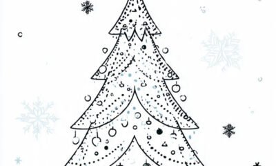 Christmas tree outline