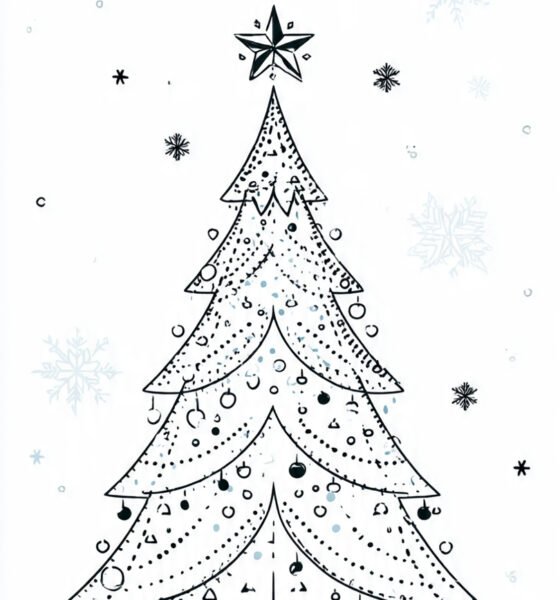 Christmas tree outline