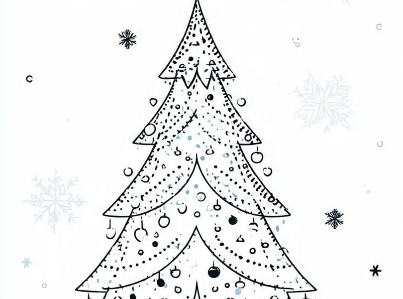 Christmas tree outline