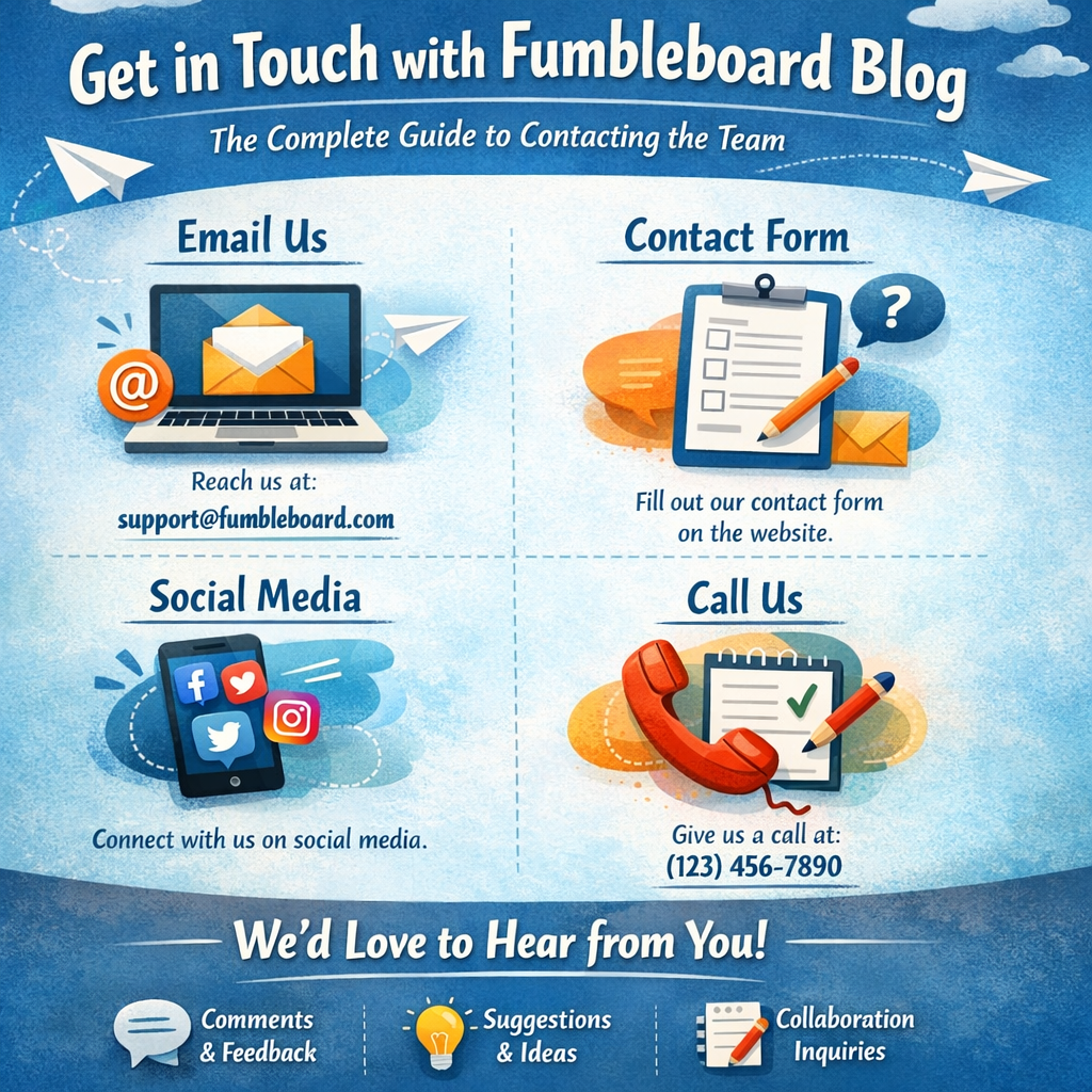 get in touch with fumbleboard blog